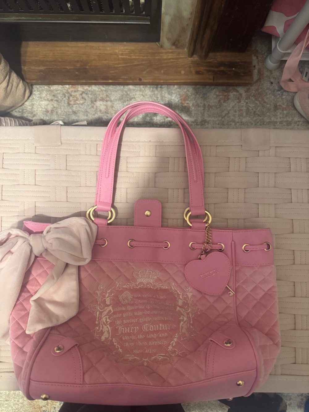 Juicy Couture Pink Daydreamer with Heart Charm and Bow